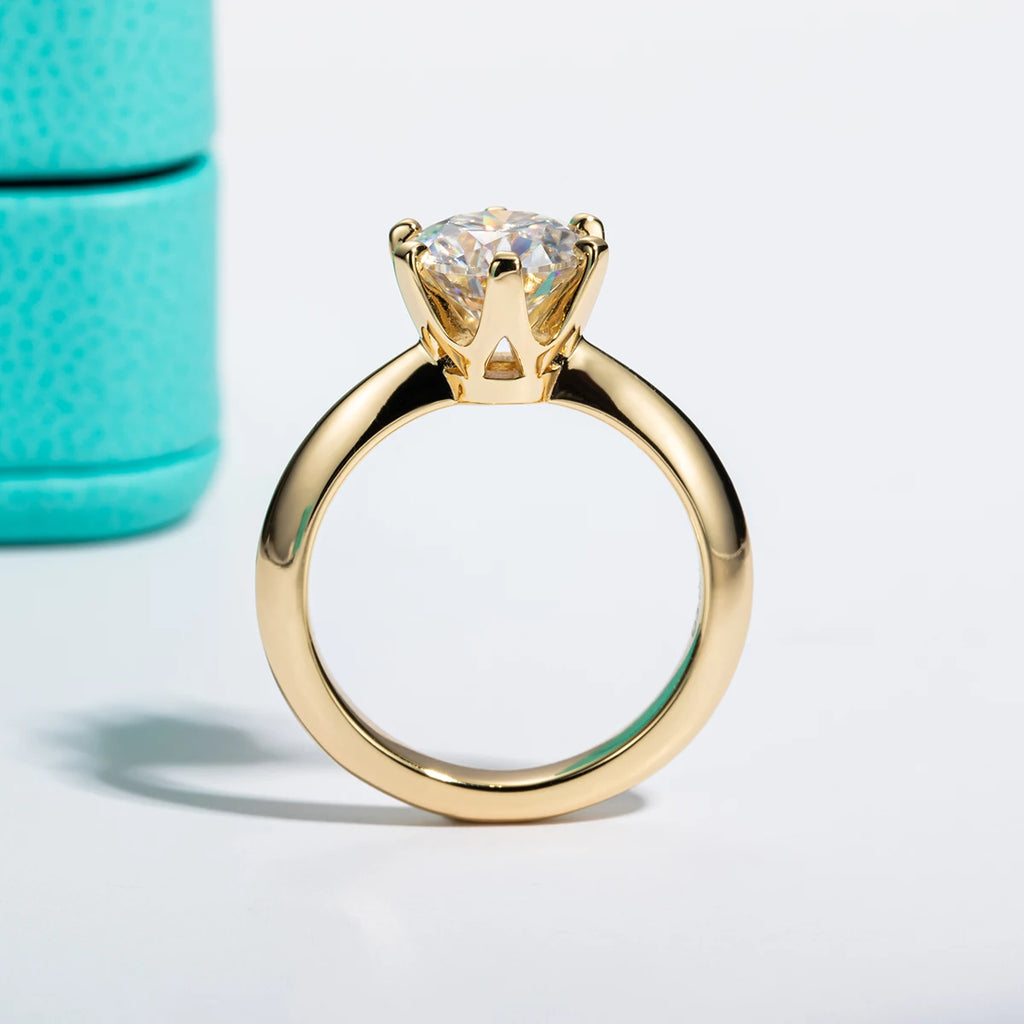 Sofia Gold-Plated Moissanite Engagement Ring