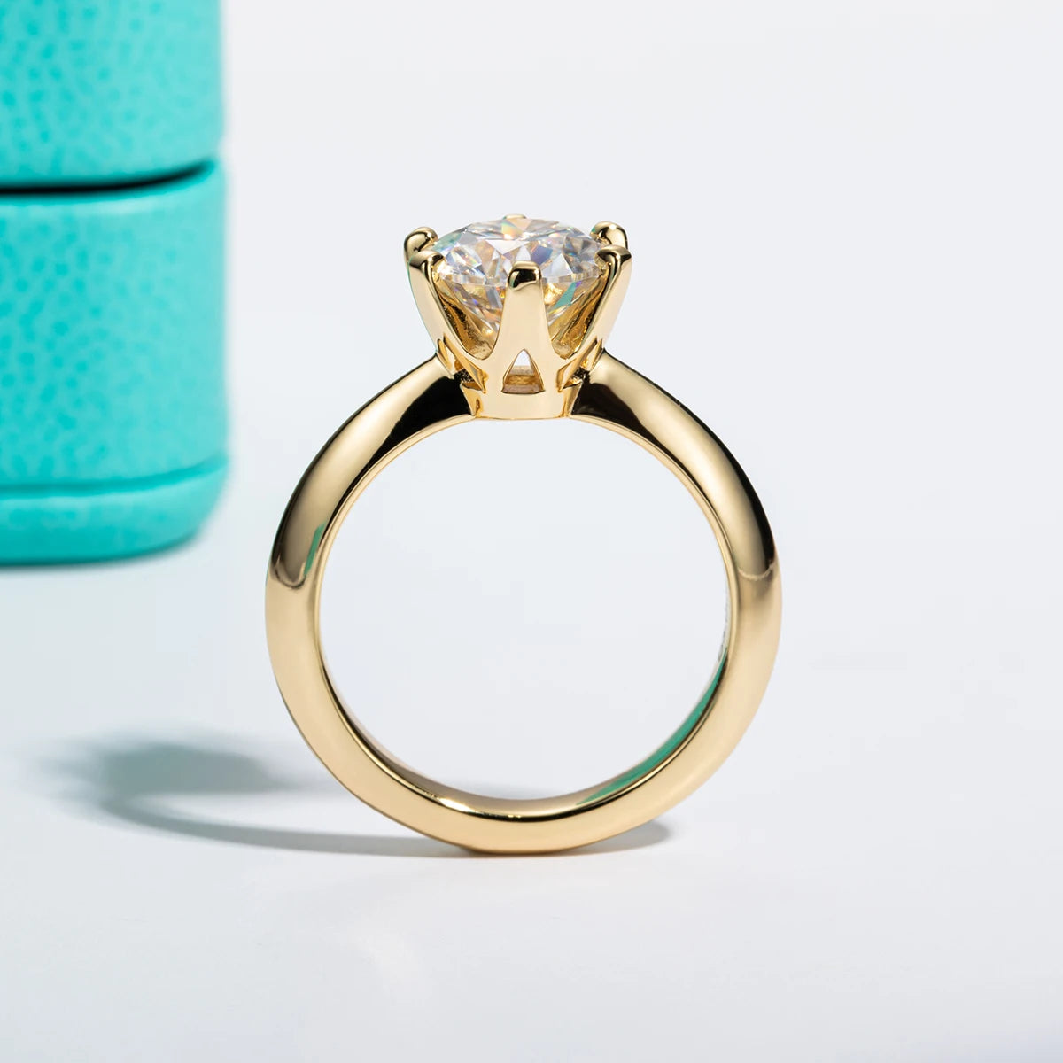 Sofia Gold-Plated Moissanite Engagement Ring