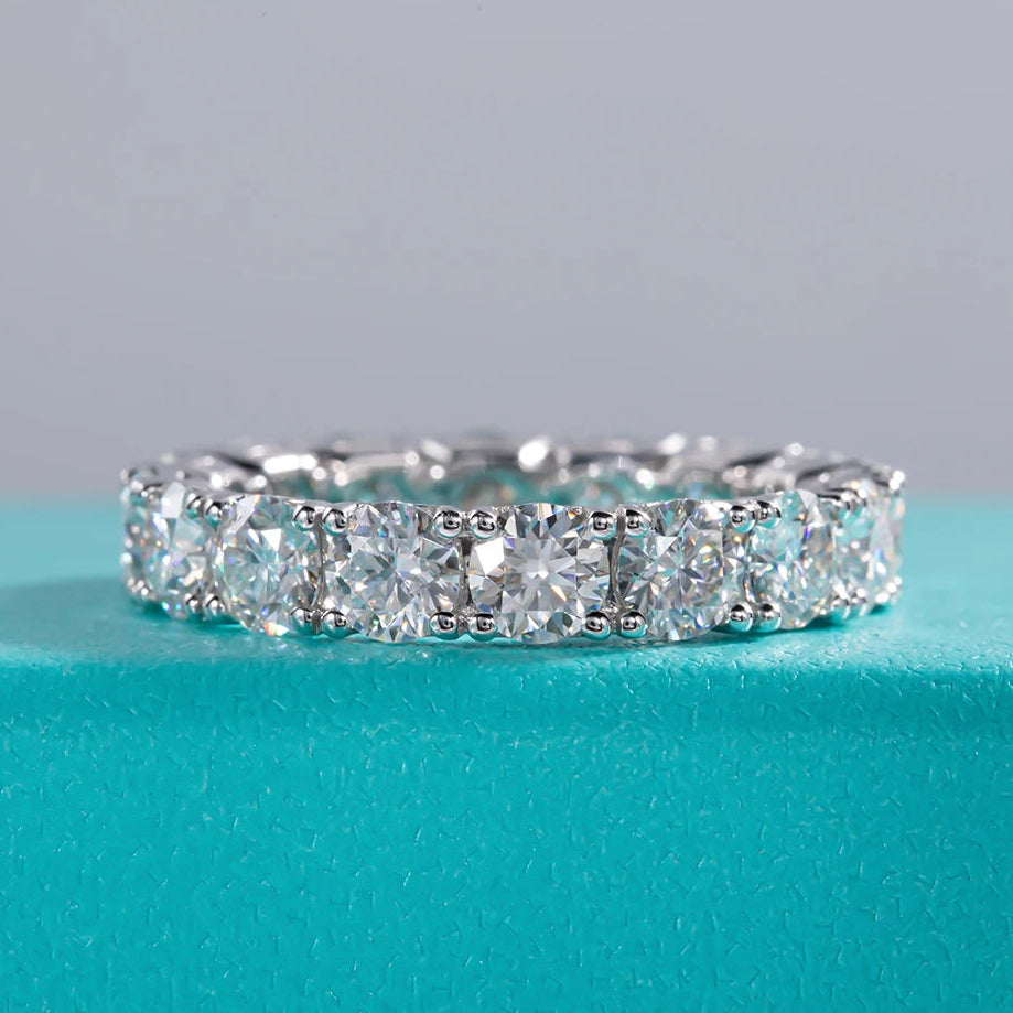 Eternity Band 4mm Moissanite Ring