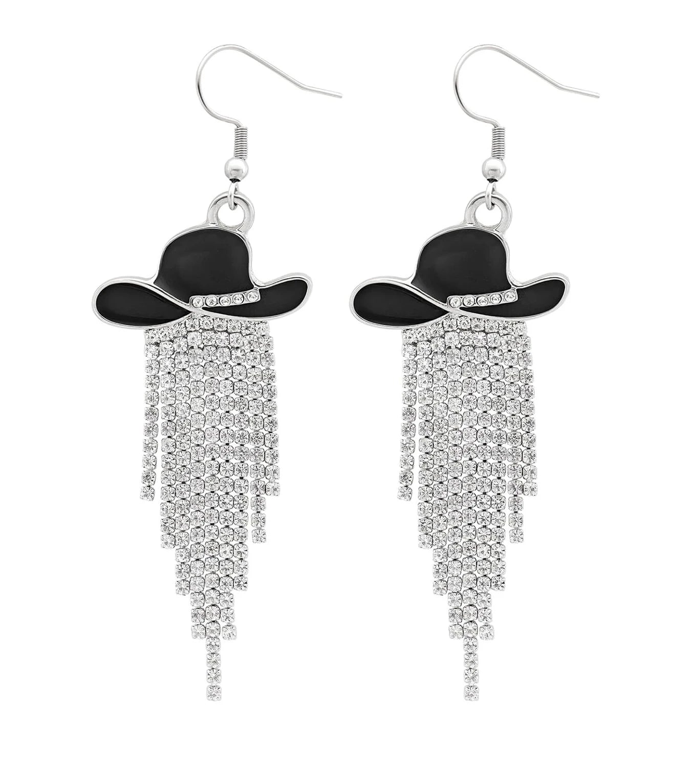 Western Cowgirl Sparkly Dangle Earrings
