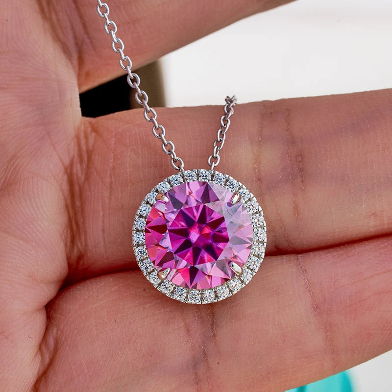 Classic S925 Sterling Silver Moissanite Necklace