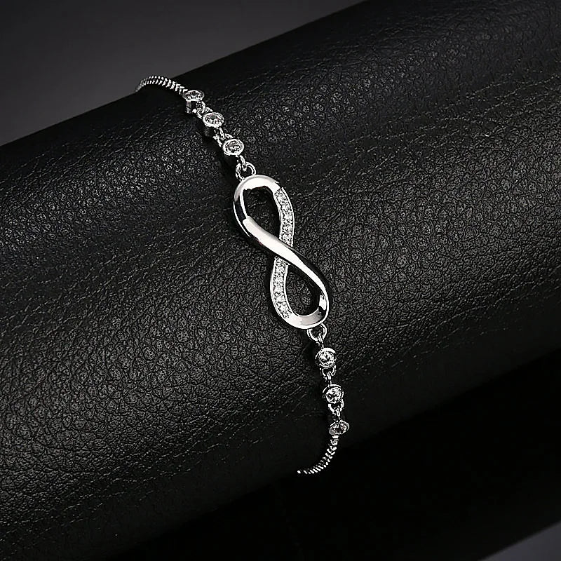Infinity 925 Sterling Silver Bracelet