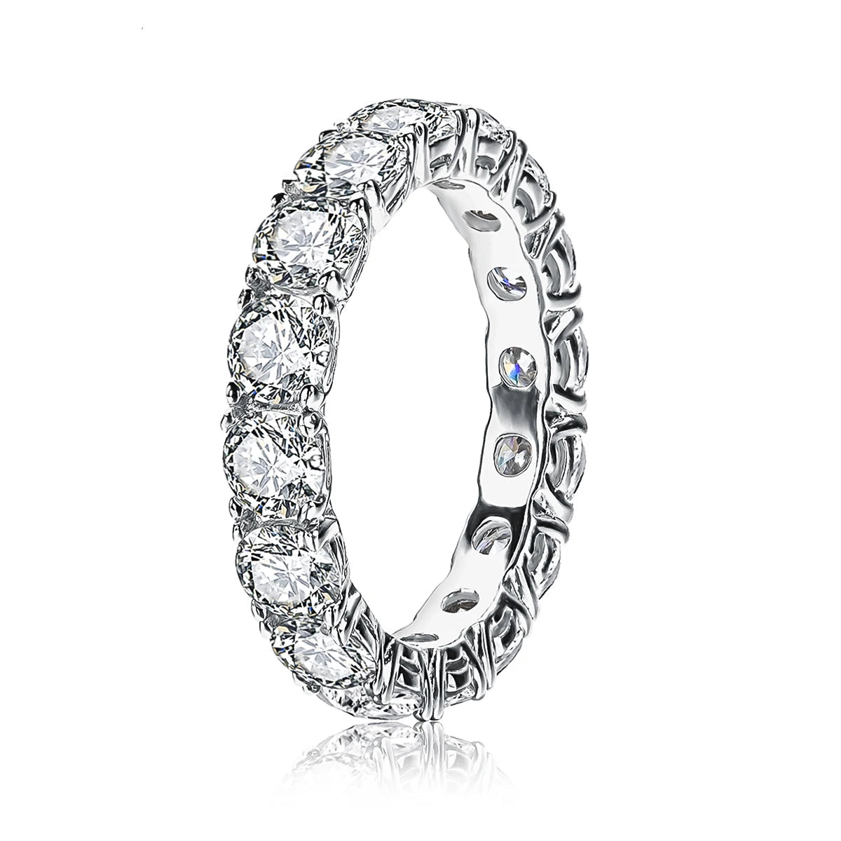 Eternity Band 4mm Moissanite Ring