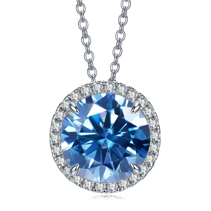 Classic S925 Sterling Silver Moissanite Necklace