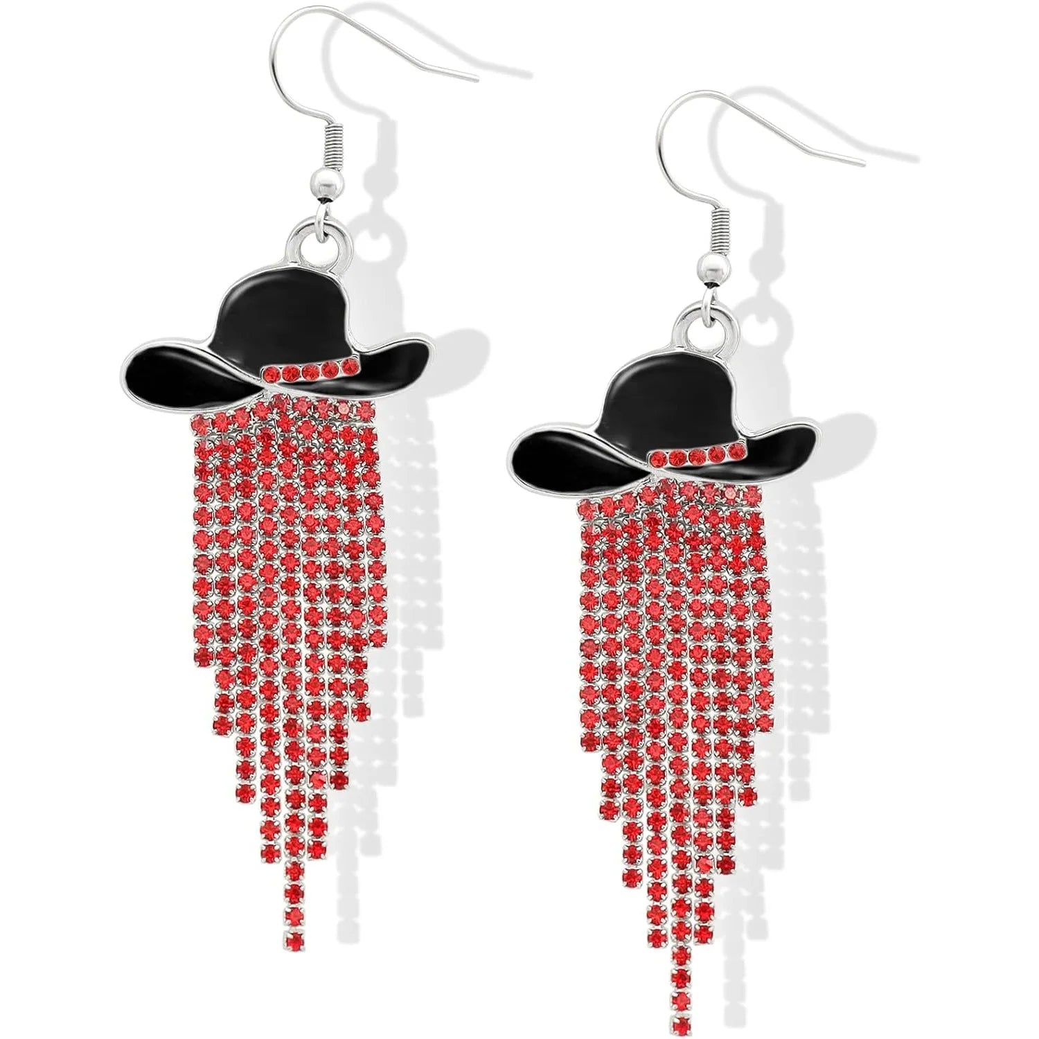 Western Cowgirl Sparkly Dangle Earrings