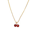 Cherry Red Pendant Necklace