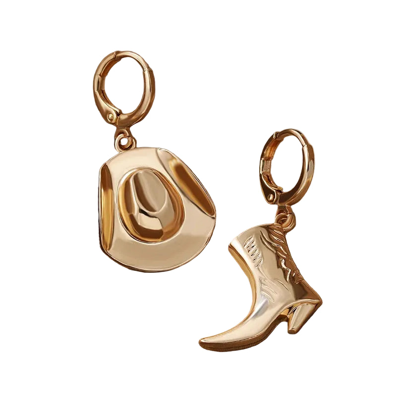 Western Cowgirl Hoop Earrings