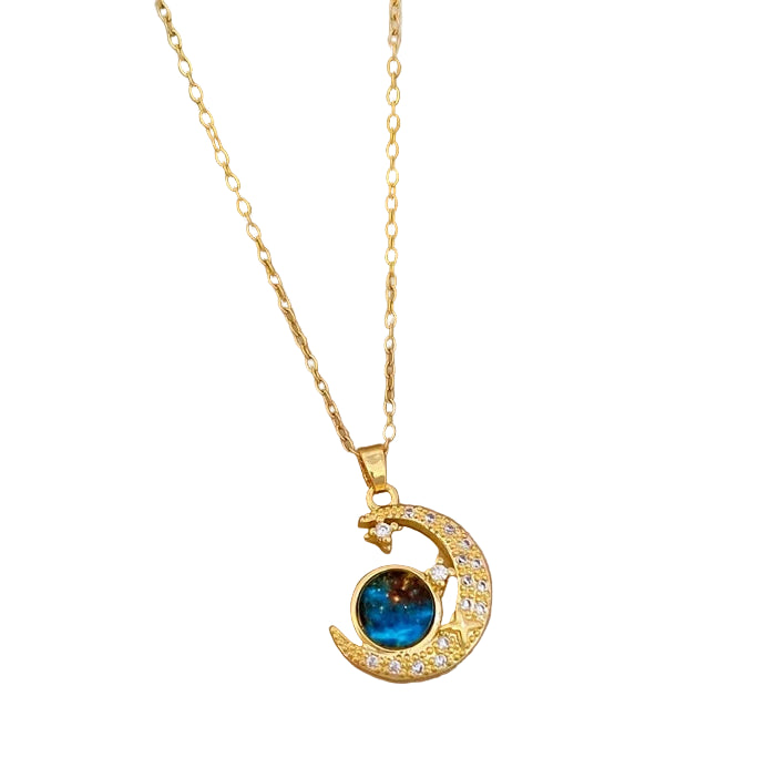 Galaxy Gold Pendant Necklace