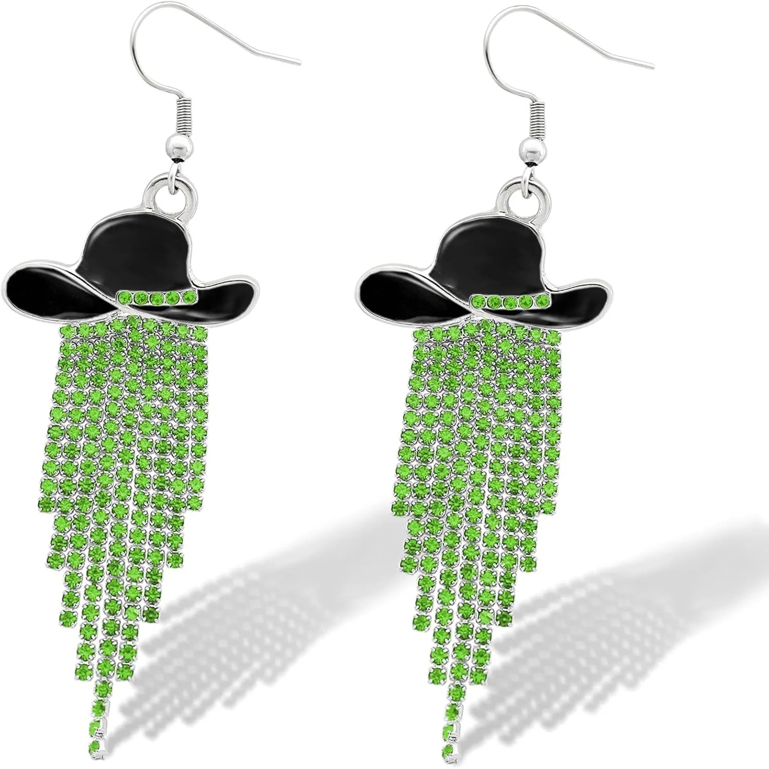 Western Cowgirl Sparkly Dangle Earrings