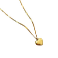 Gold Heart Pendant Necklace