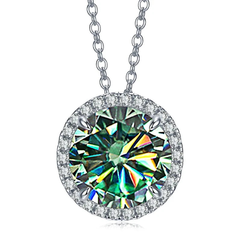 Classic S925 Sterling Silver Moissanite Necklace