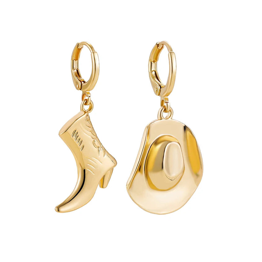 Western Cowgirl Hoop Earrings