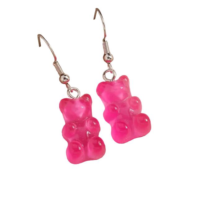 Gummy Bear Cute Drop Earrings
