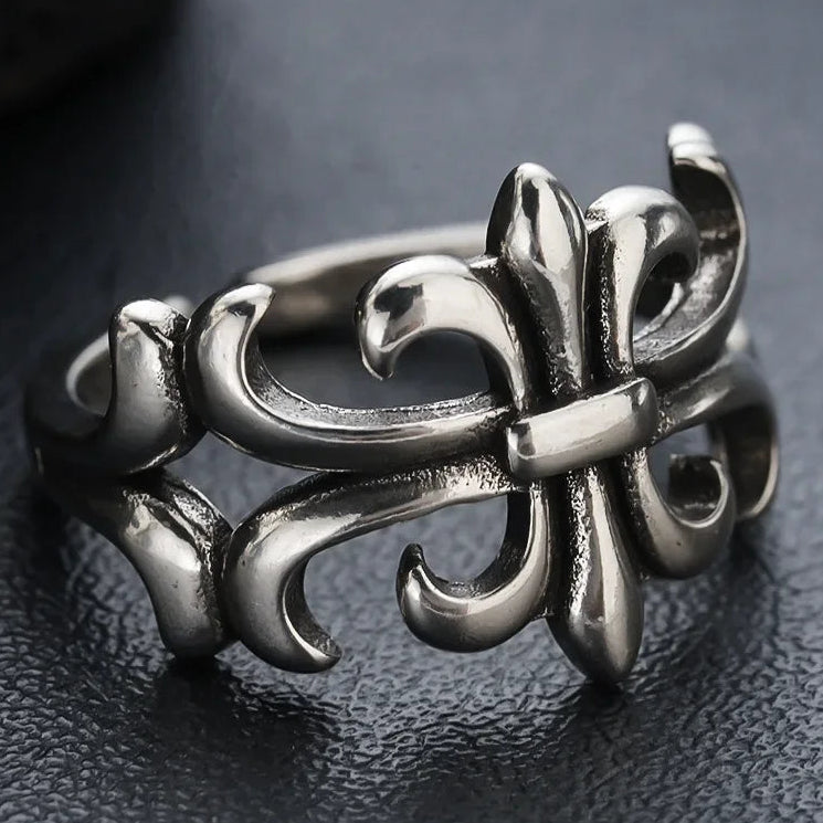 Gothic Vintage Cross Adjustable Ring
