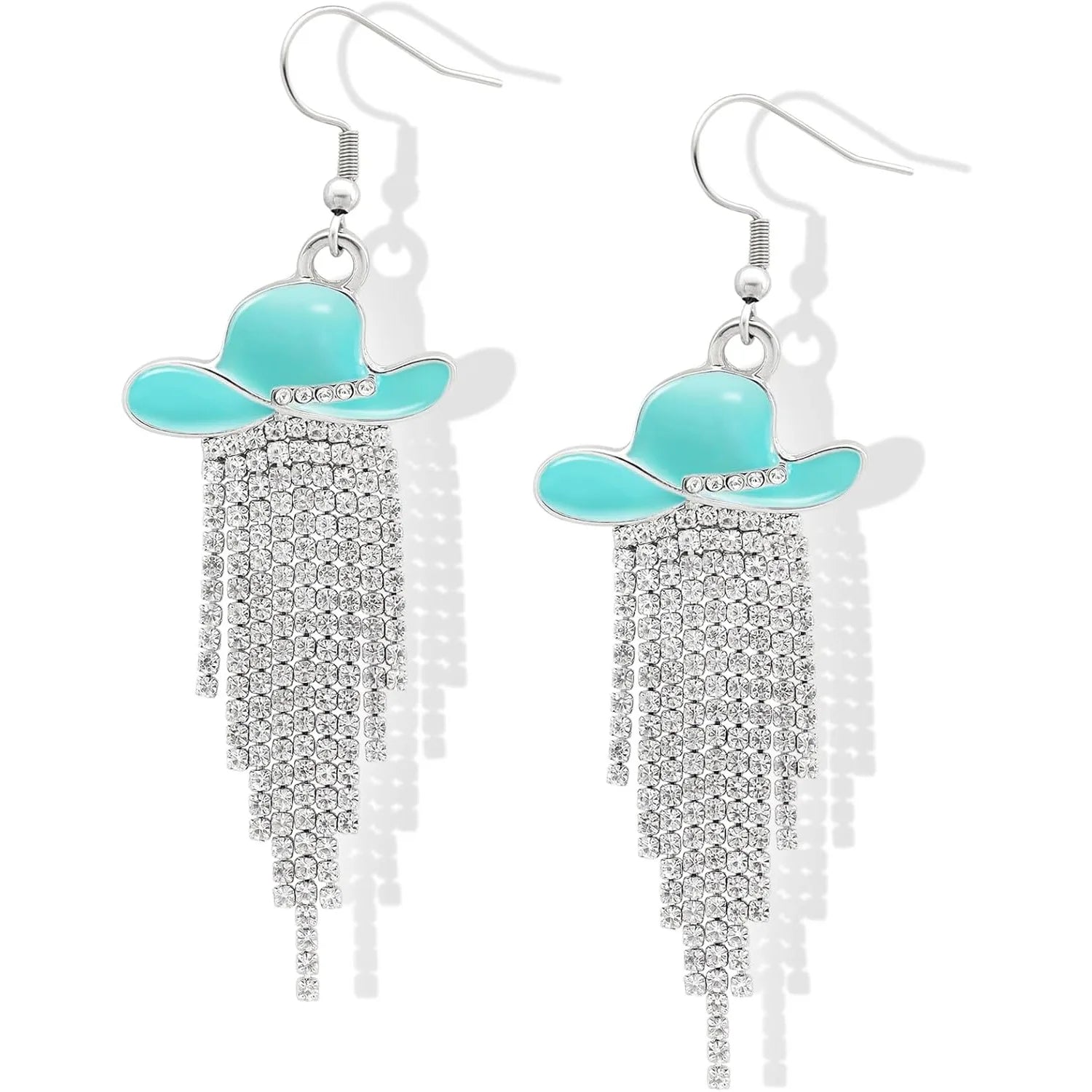 Western Cowgirl Sparkly Dangle Earrings