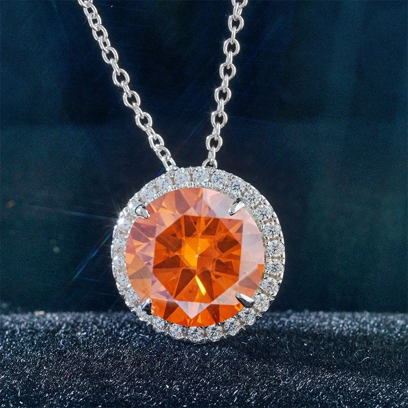 Classic S925 Sterling Silver Moissanite Necklace