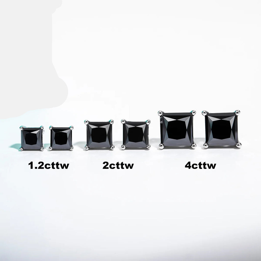 Square Cute Hypoallergenic Moissanite Earrings