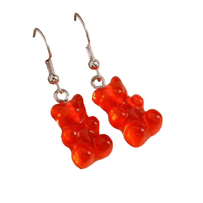 Gummy Bear Cute Drop Earrings