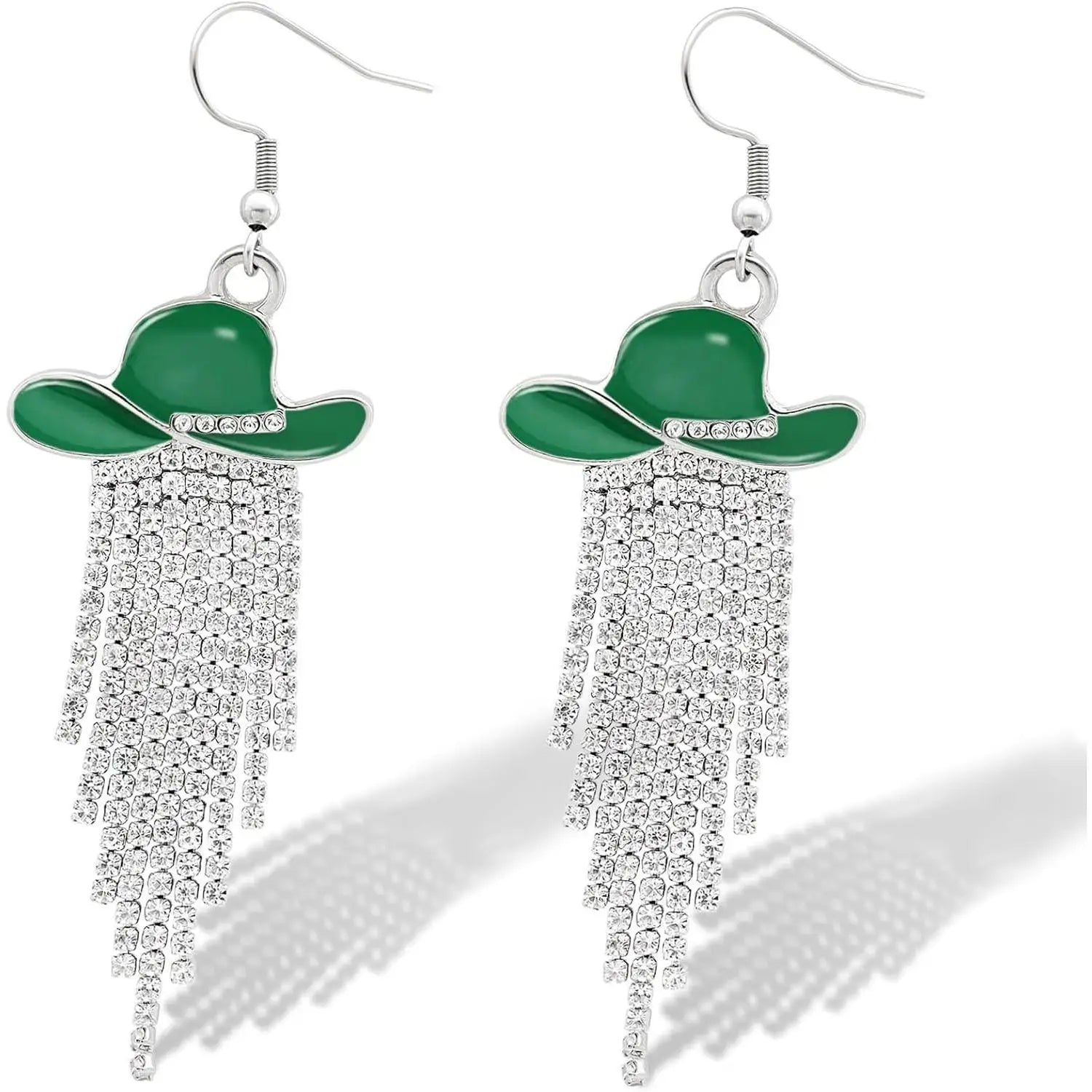Western Cowgirl Sparkly Dangle Earrings