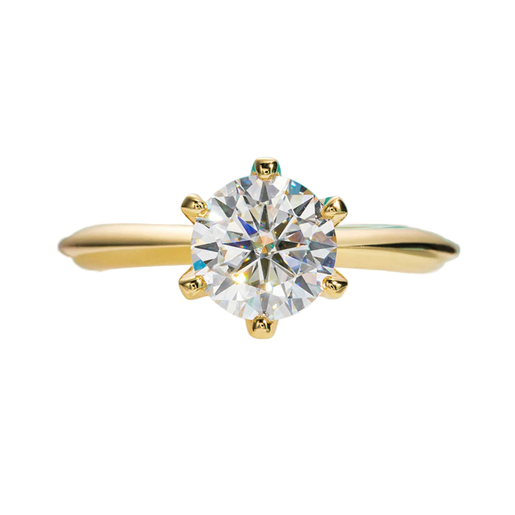 Sofia Gold-Plated Moissanite Engagement Ring