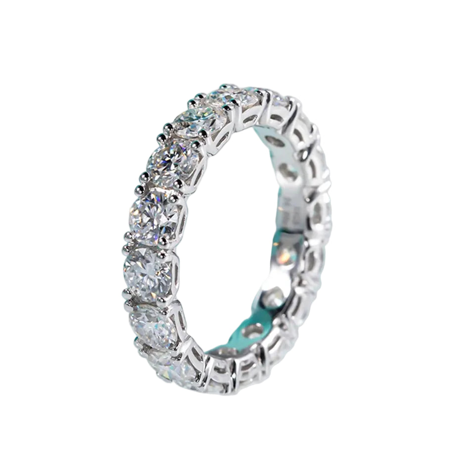 Eternity Band 4mm Moissanite Ring