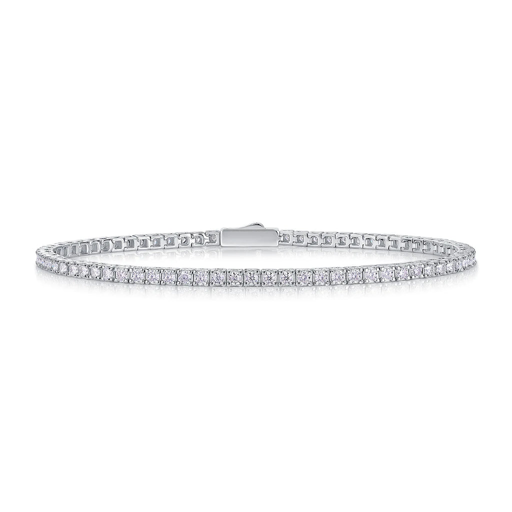 Layla S925 Sterling Silver Moissanite Tennis Bracelet