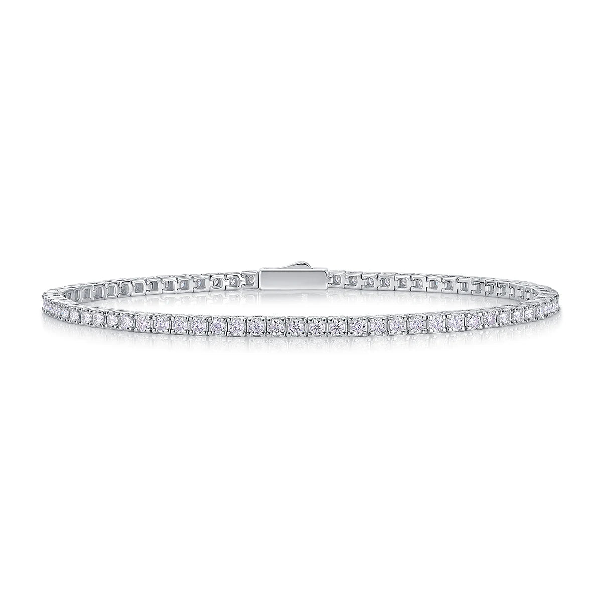 Layla S925 Sterling Silver Moissanite Tennis Bracelet