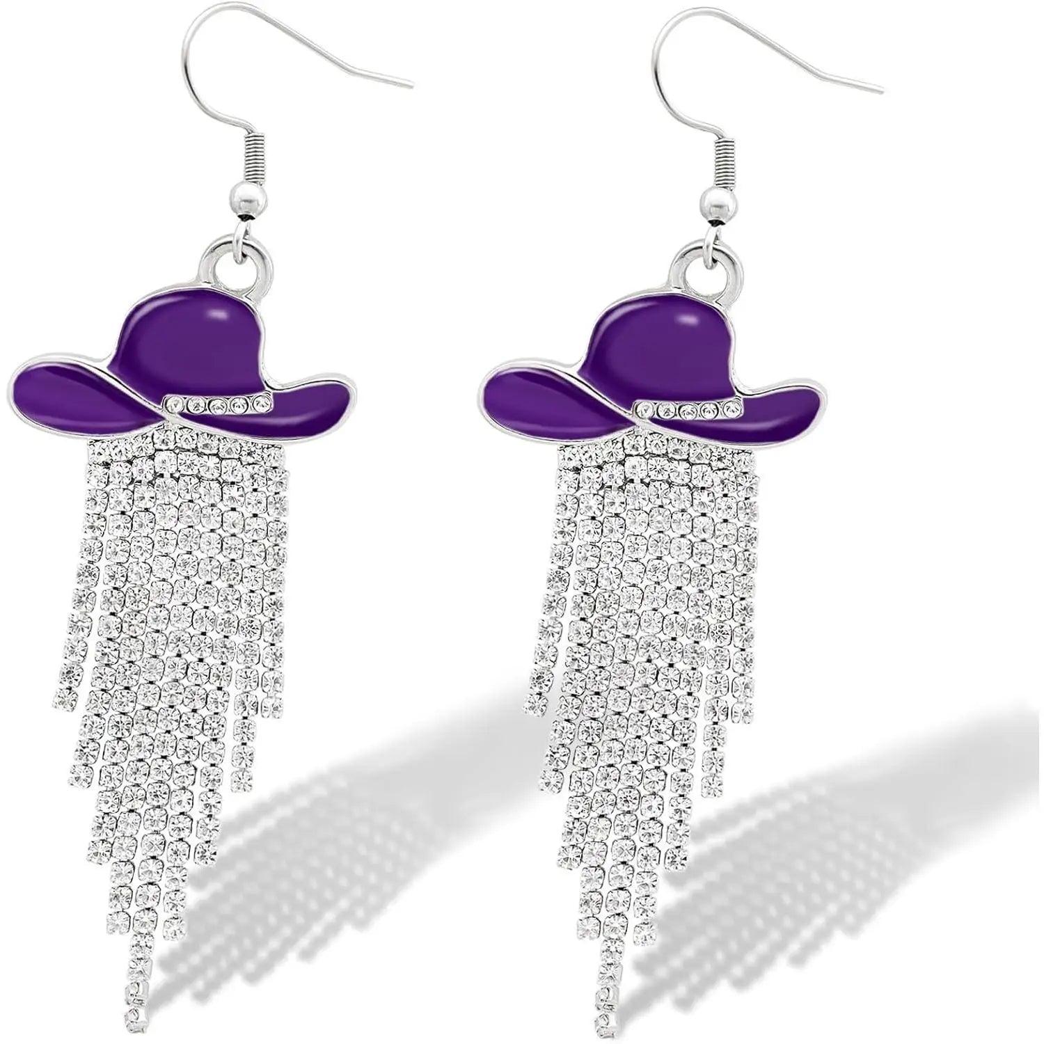 Western Cowgirl Sparkly Dangle Earrings