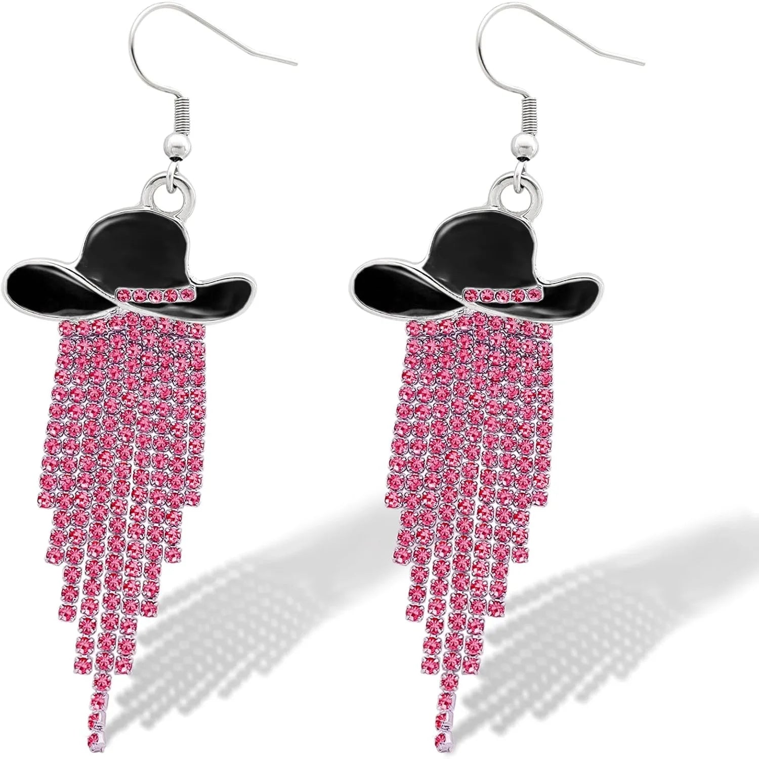Western Cowgirl Sparkly Dangle Earrings
