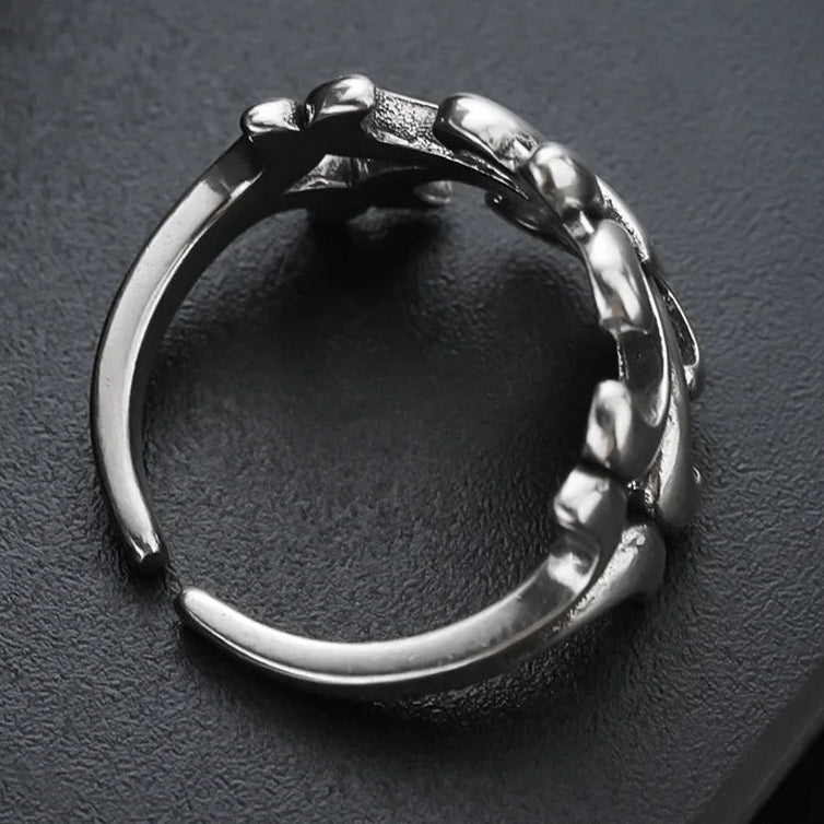 Gothic Vintage Cross Adjustable Ring