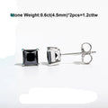 Square Cute Hypoallergenic Moissanite Earrings