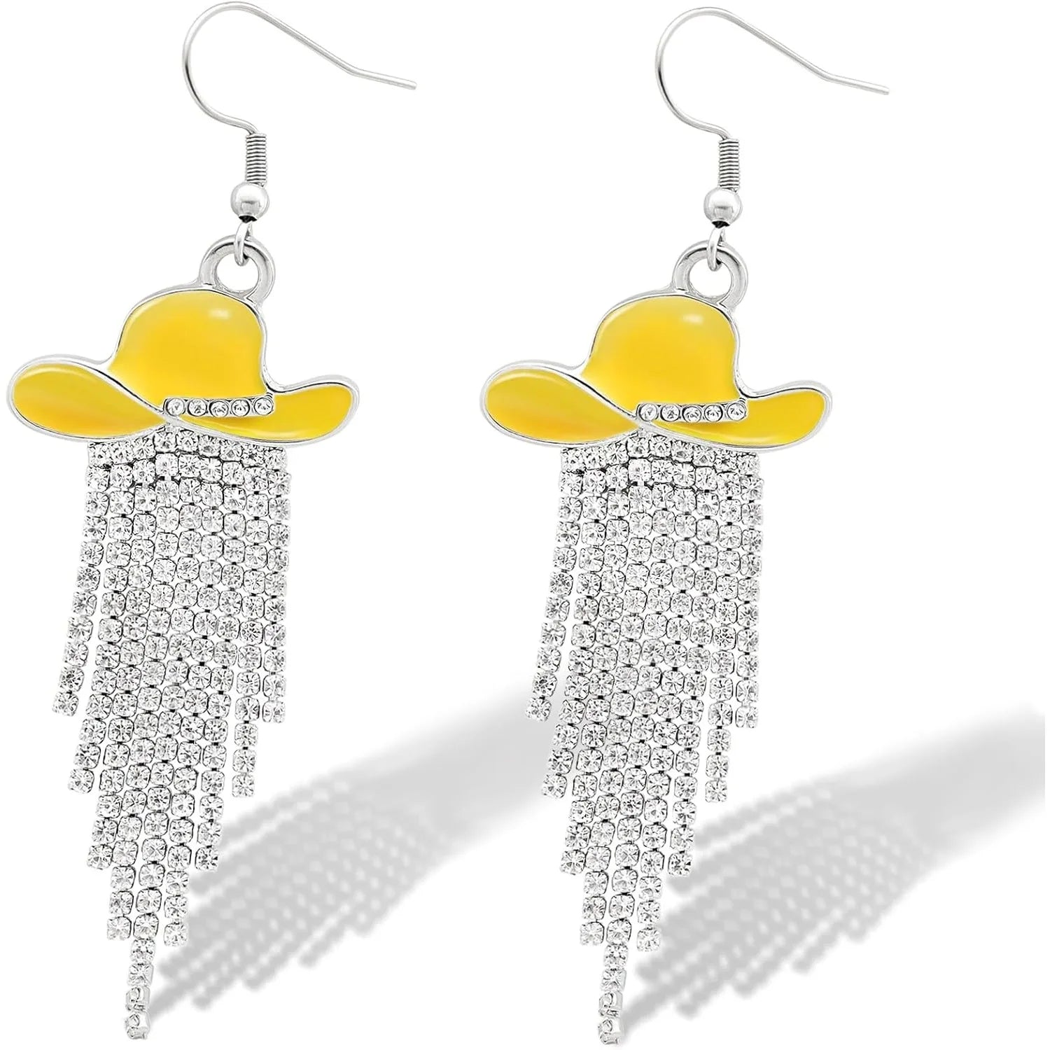 Western Cowgirl Sparkly Dangle Earrings
