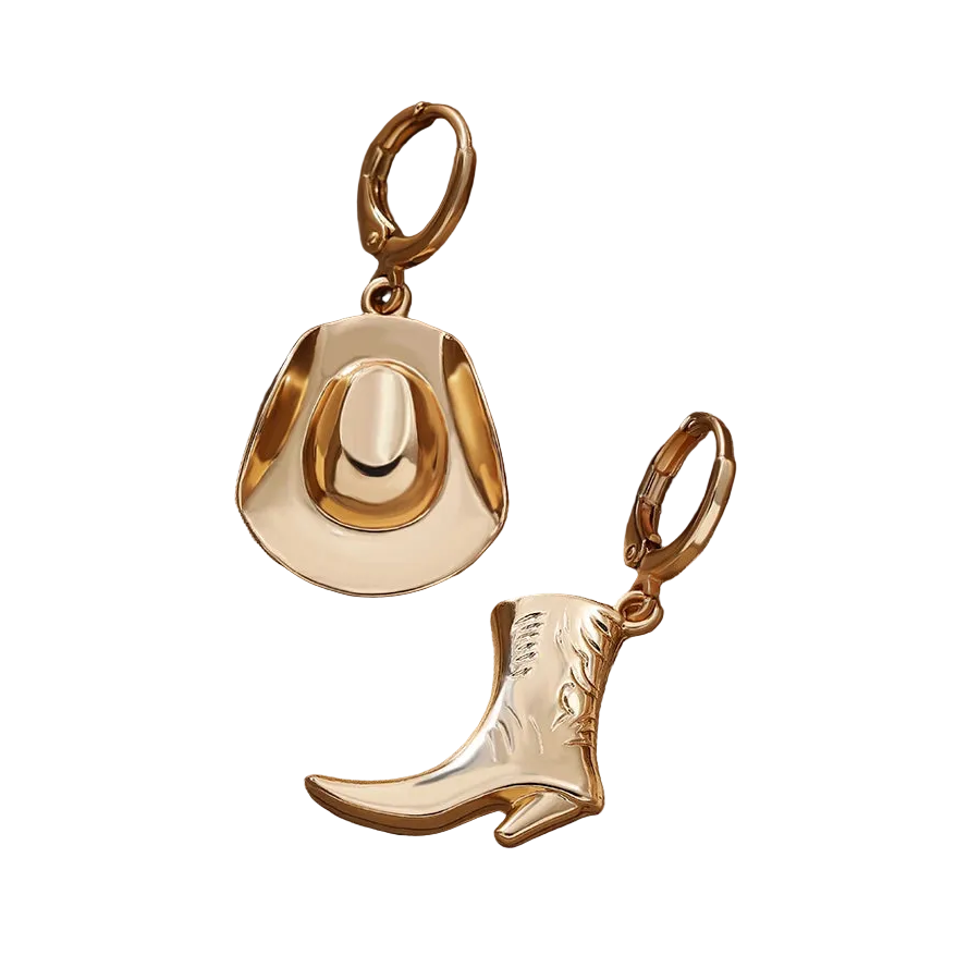 Western Cowgirl Hoop Earrings