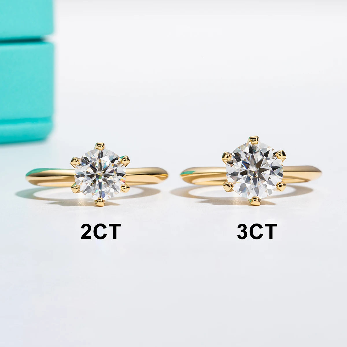 Sofia Gold-Plated Moissanite Engagement Ring