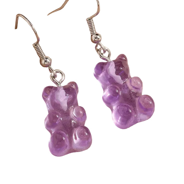 Gummy Bear Cute Drop Earrings