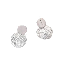Textured Boho Round Stud Earrings