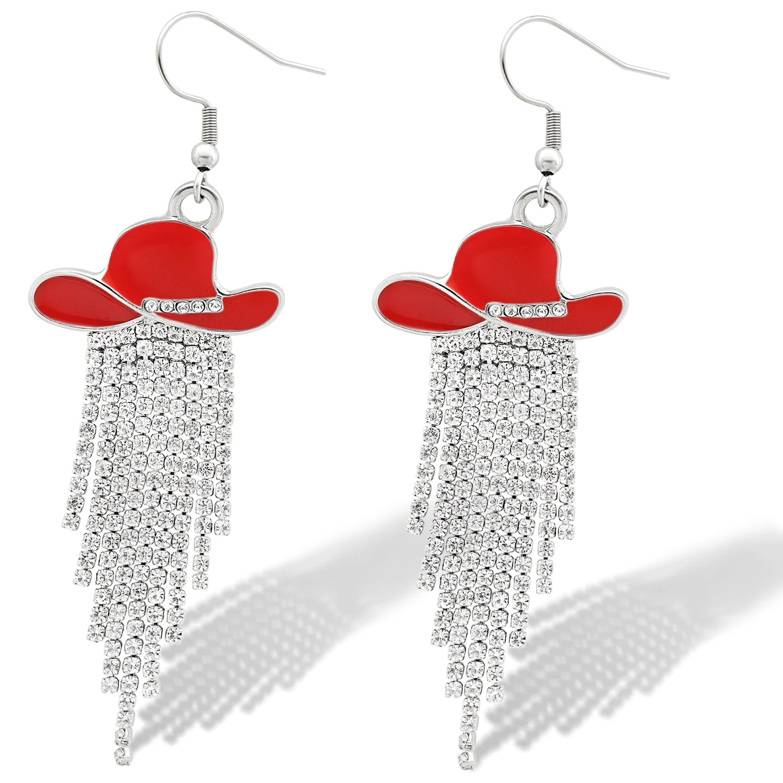 Western Cowgirl Sparkly Dangle Earrings