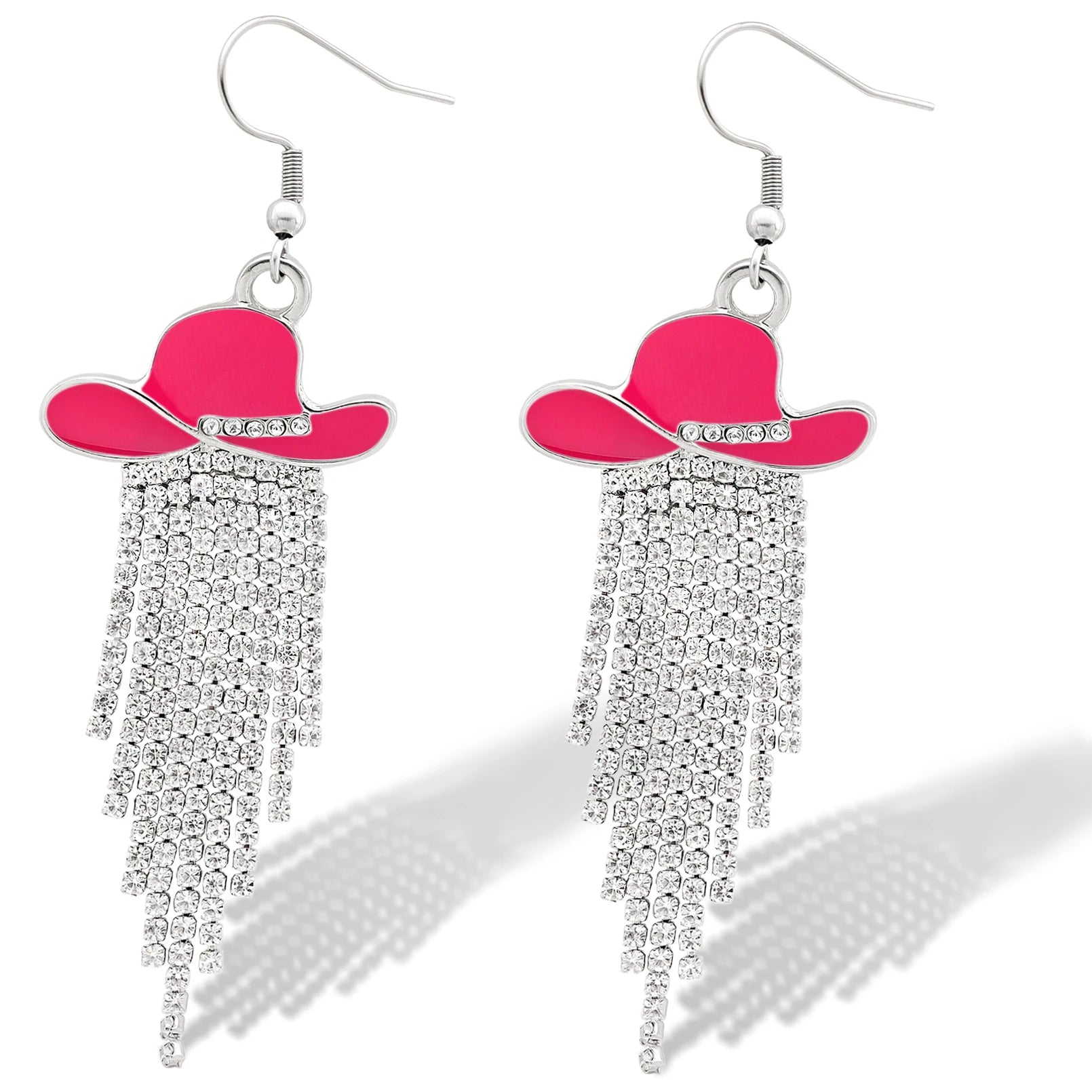 Western Cowgirl Sparkly Dangle Earrings