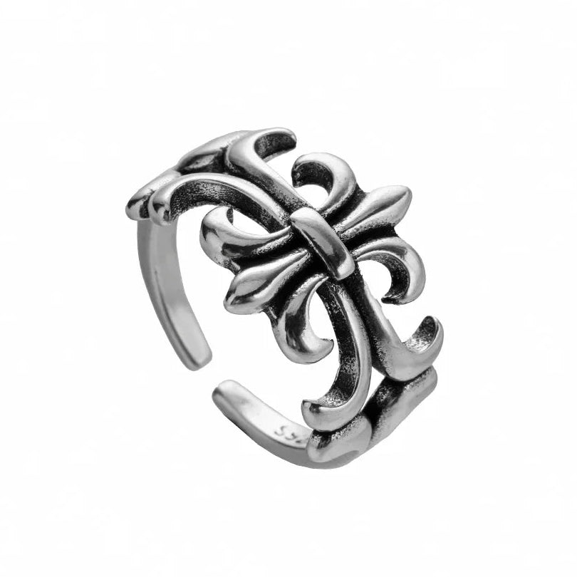 Gothic Vintage Cross Adjustable Ring
