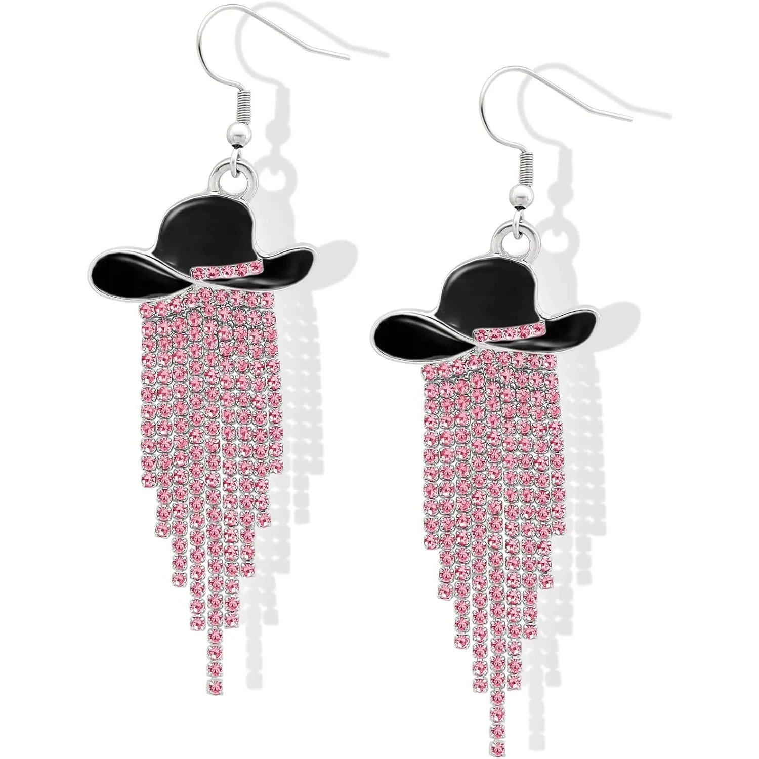 Western Cowgirl Sparkly Dangle Earrings
