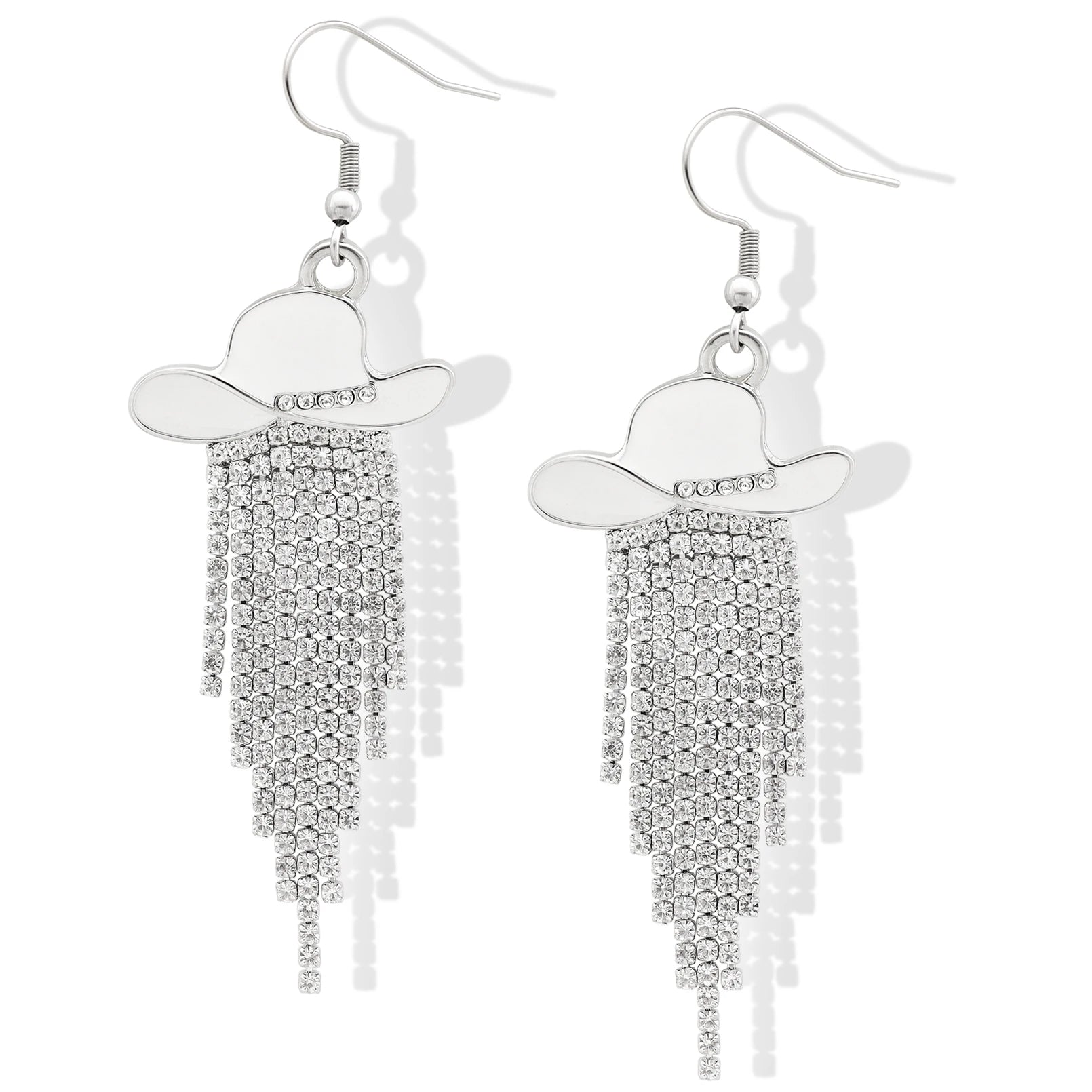 Western Cowgirl Sparkly Dangle Earrings